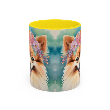 Pomeranian 03 Accent Coffee Mug - Dog Lover Gift