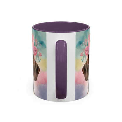 Dachshund 03 Accent Coffee Mug - Dog Lover Gift