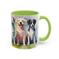Multicoloured Doggies 8 Accent Mug 11oz