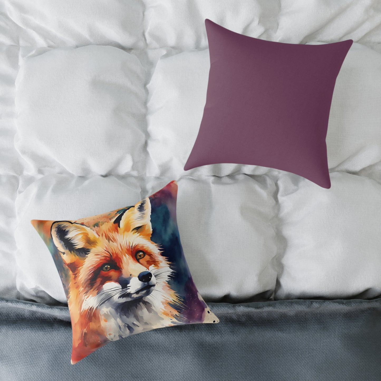 Fox 03 Poly Pillow - Natures Beauty Design
