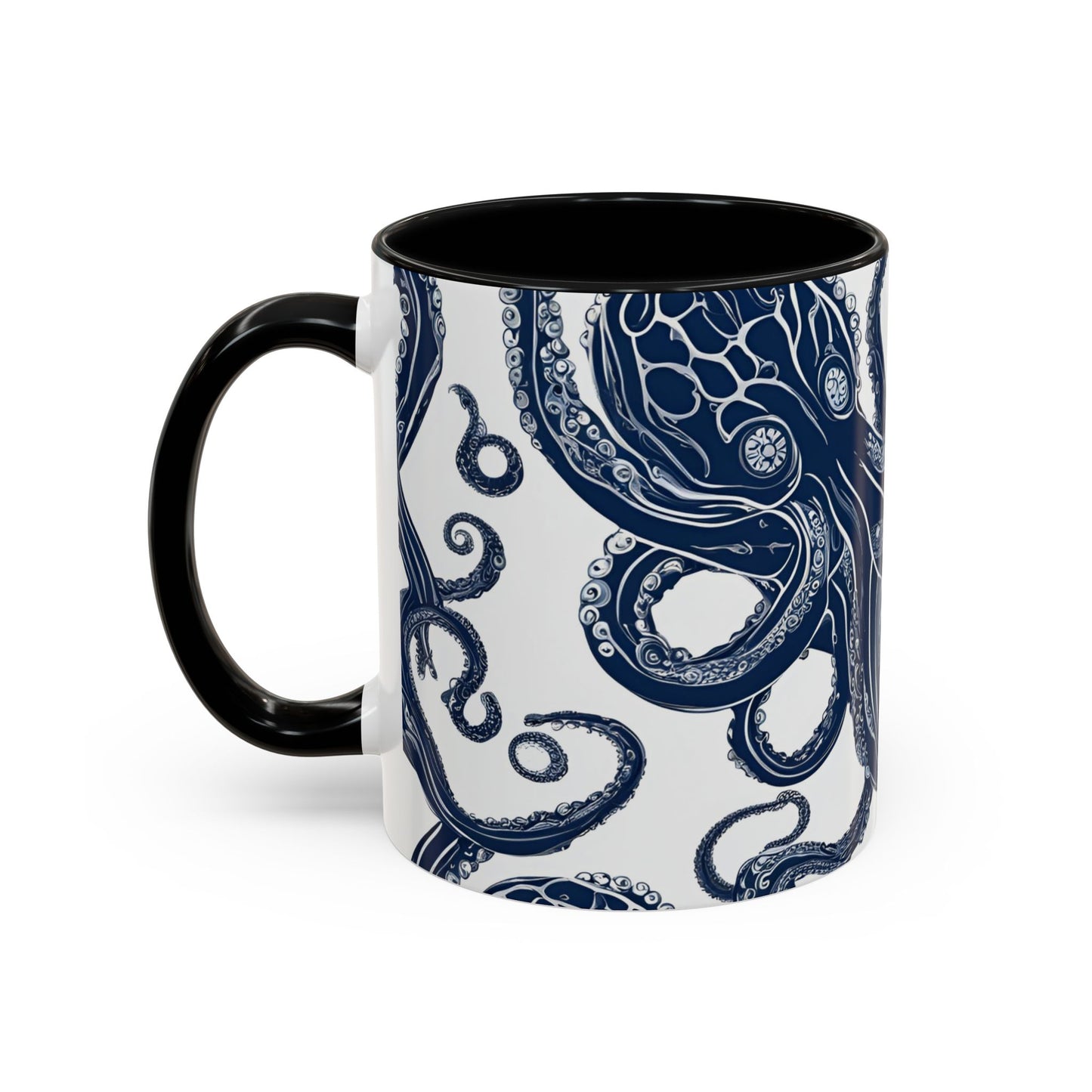 Octopus 4 Accent Coffee Mug (11oz)