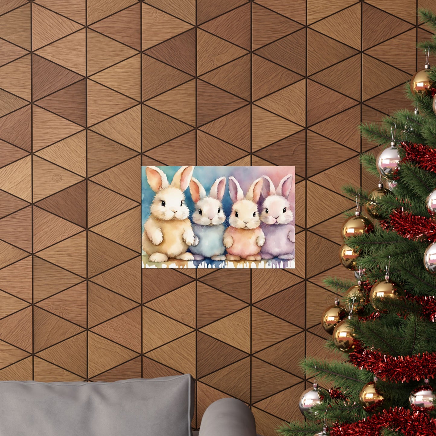 Nursery Bunnies 2 Matte Horizontal Posters