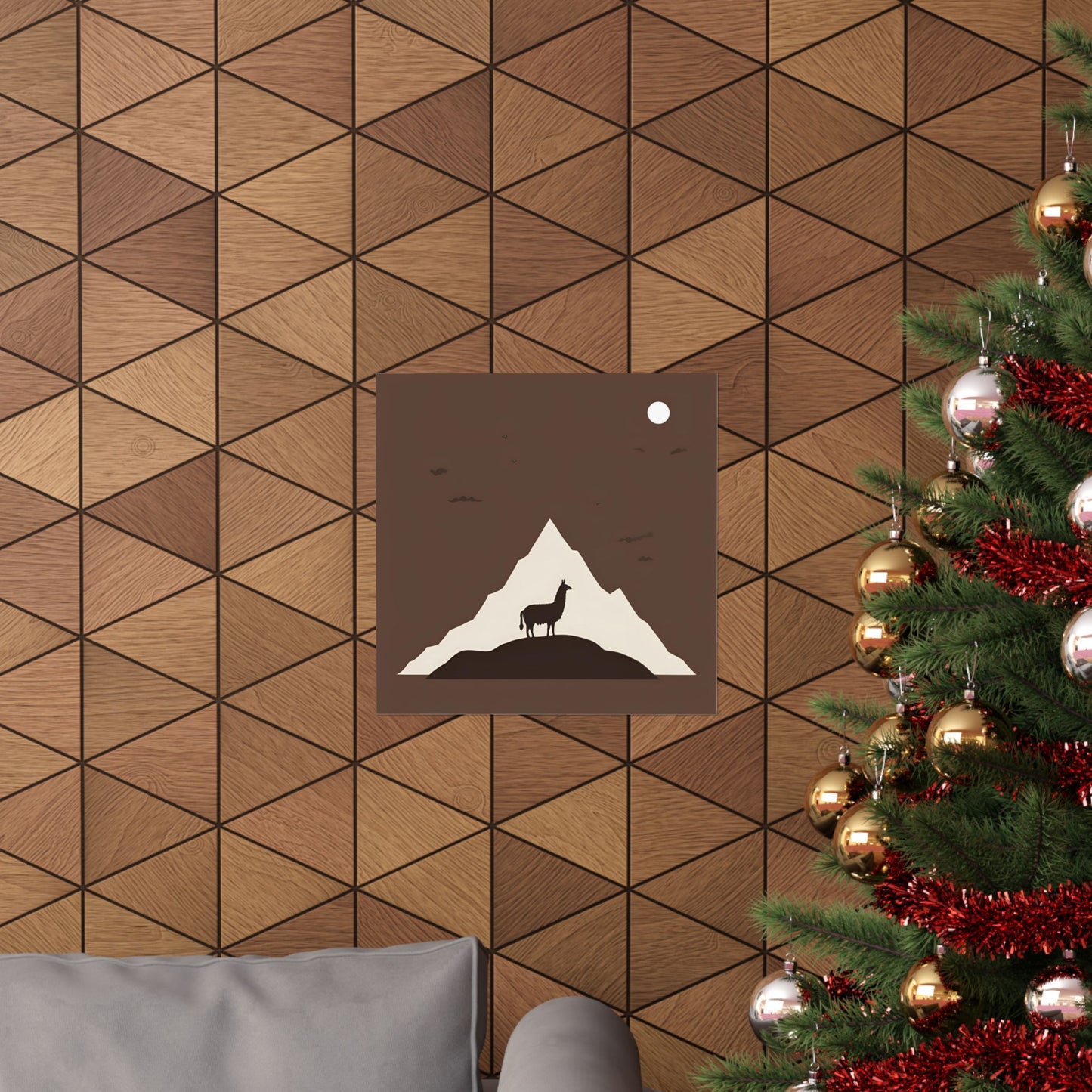 Lone Collection Llama 1 Matte Square Posters