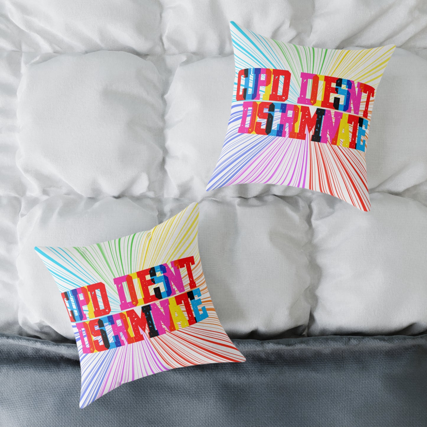 Cupid Doesn’t Discriminate Poly Pillow