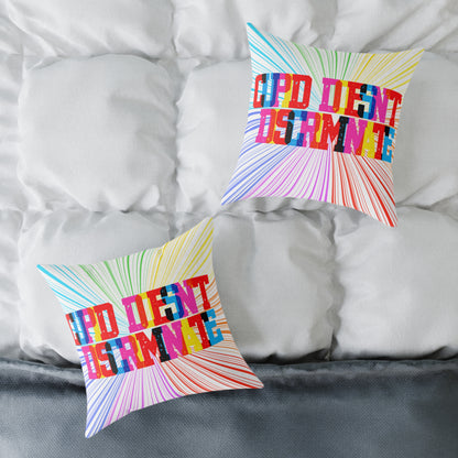 Cupid Doesn’t Discriminate Poly Pillow
