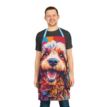 Multicolored Cockerpoo Adult Apron (AOP)