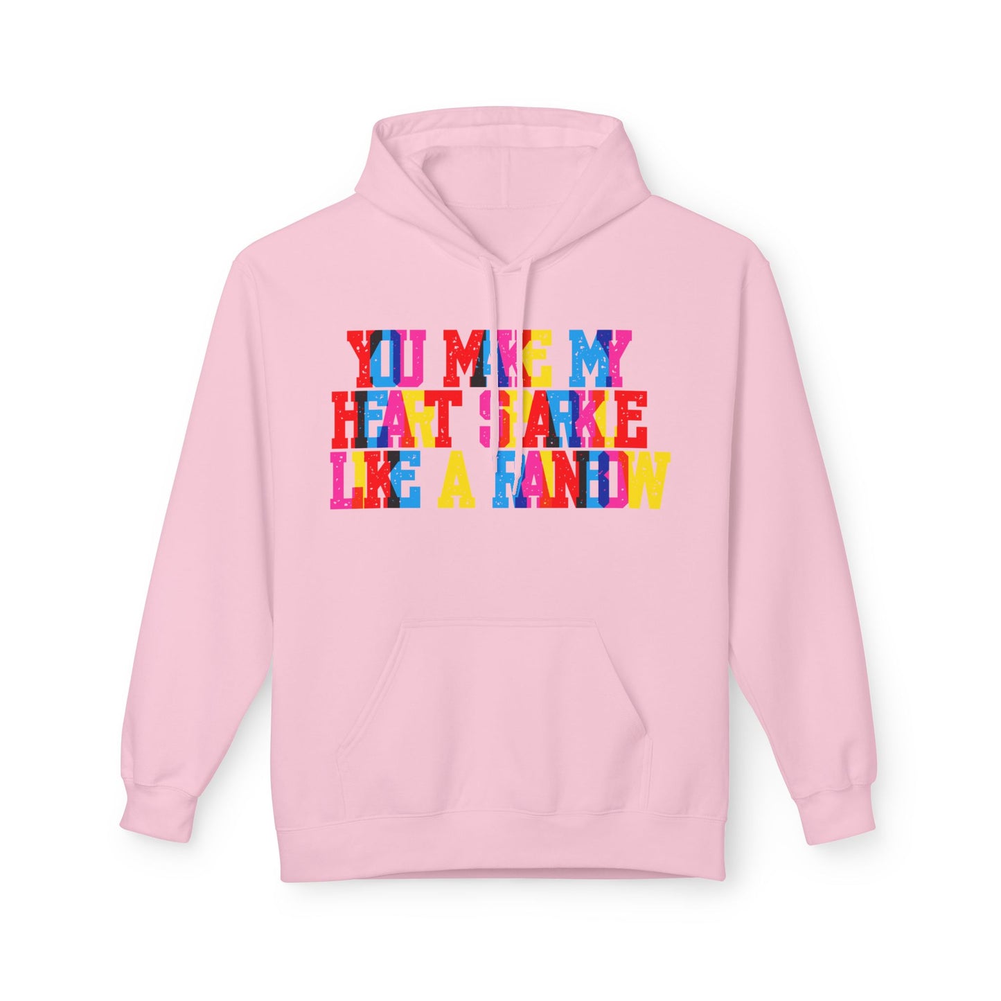 You Make My Heart Sparkle Like A Rainbow Unisex Valentines Hoodie