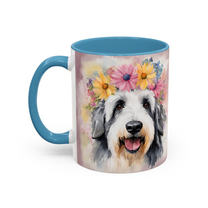 Bearded Collie 01 Accent Coffee Mug - Dog Lover Gift