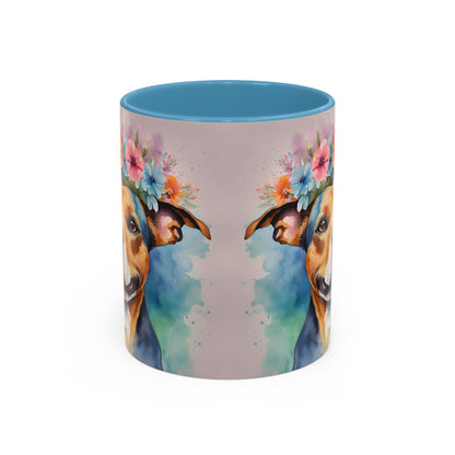 Staffordshire Bull Terrier 02 Accent Coffee Mug - Dog Lover Gift