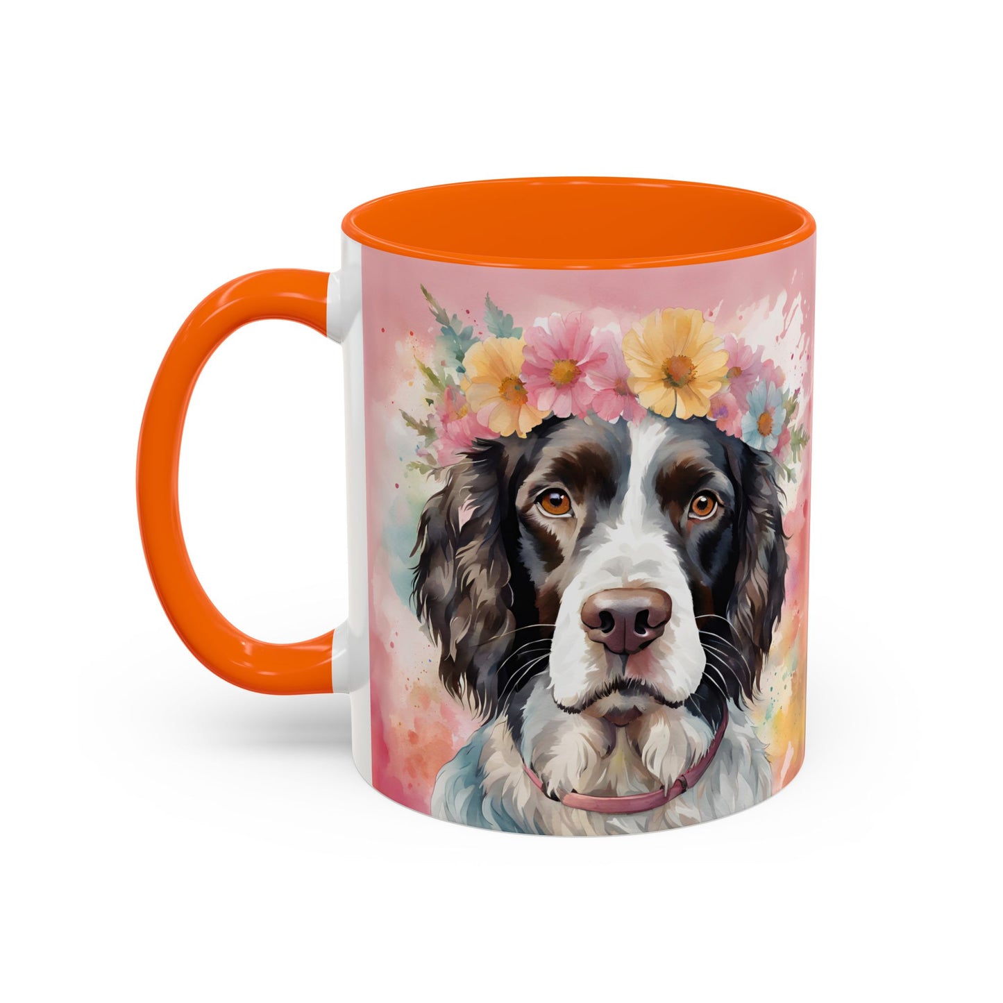 Springer Spaniel 01 Accent Coffee Mug - Dog Lover Gift