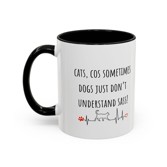 Cats V Dogs 02 Accent Coffee Mug (11oz)