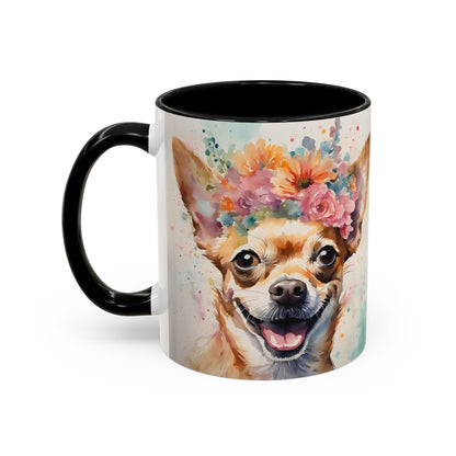 Chihuahua 02 Accent Coffee Mug - Dog Lover Gift