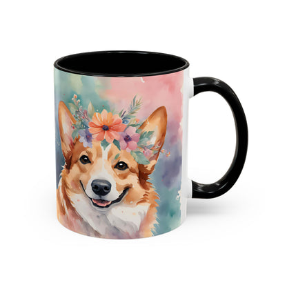 Corgi 03 Accent Coffee Mug - Dog Lover Gift
