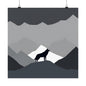 Lone Collection Wolf 8 Matte Square Posters