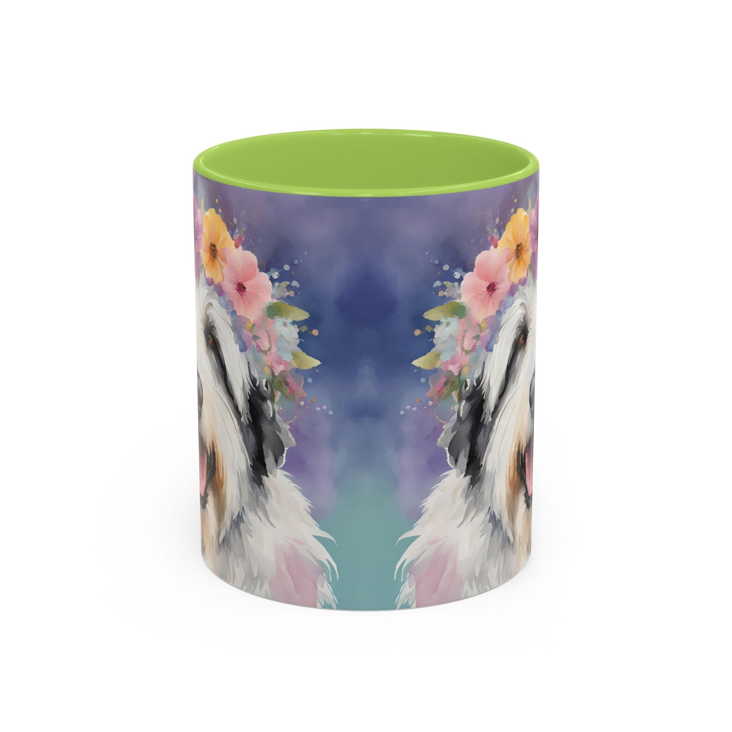 Bearded Collie 04 Accent Coffee Mug - Dog Lover Gift