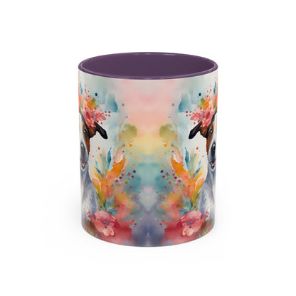 Jack Russell 02 Accent Coffee Mug - Dog Lover Gift