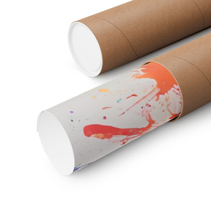 Multicolored Stag 2 Matte Vertical Poster