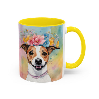 Jack Russell 03 Accent Coffee Mug - Dog Lover Gift