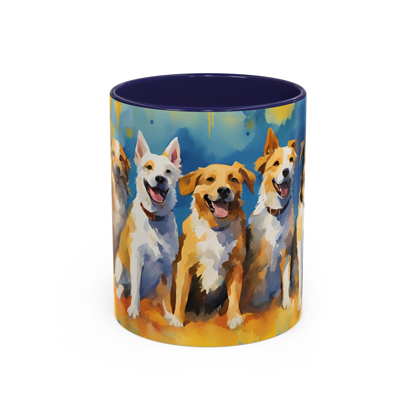 Multicolored Doggies 1 Accent Mug 11oz