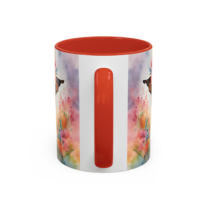 Jack Russell 02 Accent Coffee Mug - Dog Lover Gift