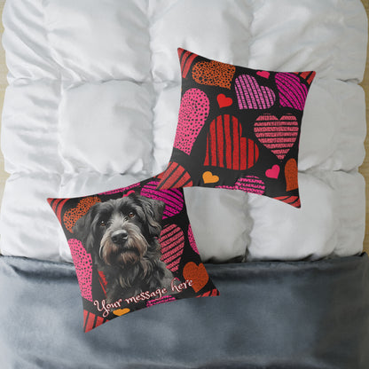 Personalized Valentine Eddy 2 Poly Cushion/Pillow 5 sizes