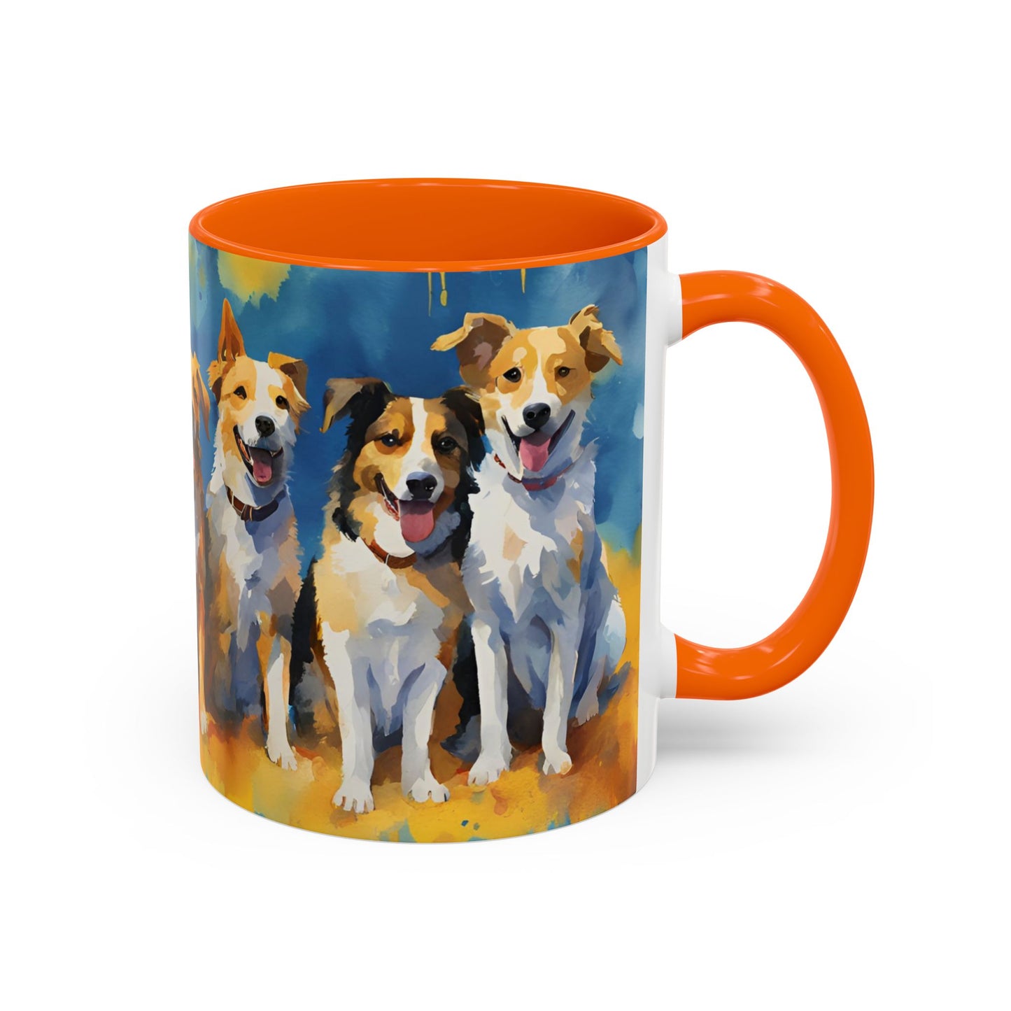 Multicolored Doggies 1 Accent Mug 11oz