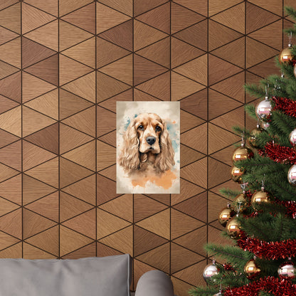 Dogs Cocker Spaniel 02 Matte Vertical Poster