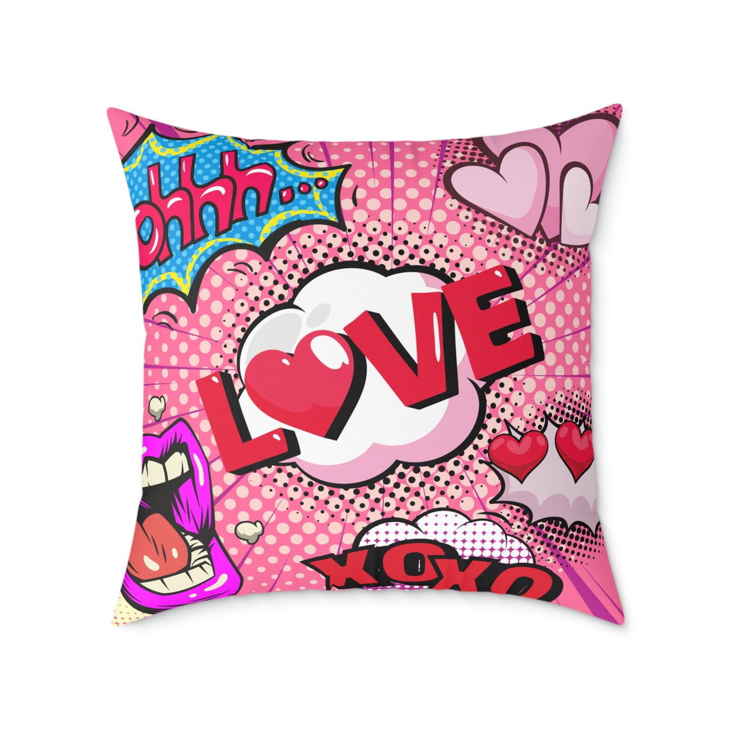 Ohhh! Pop Art Poly Pillow