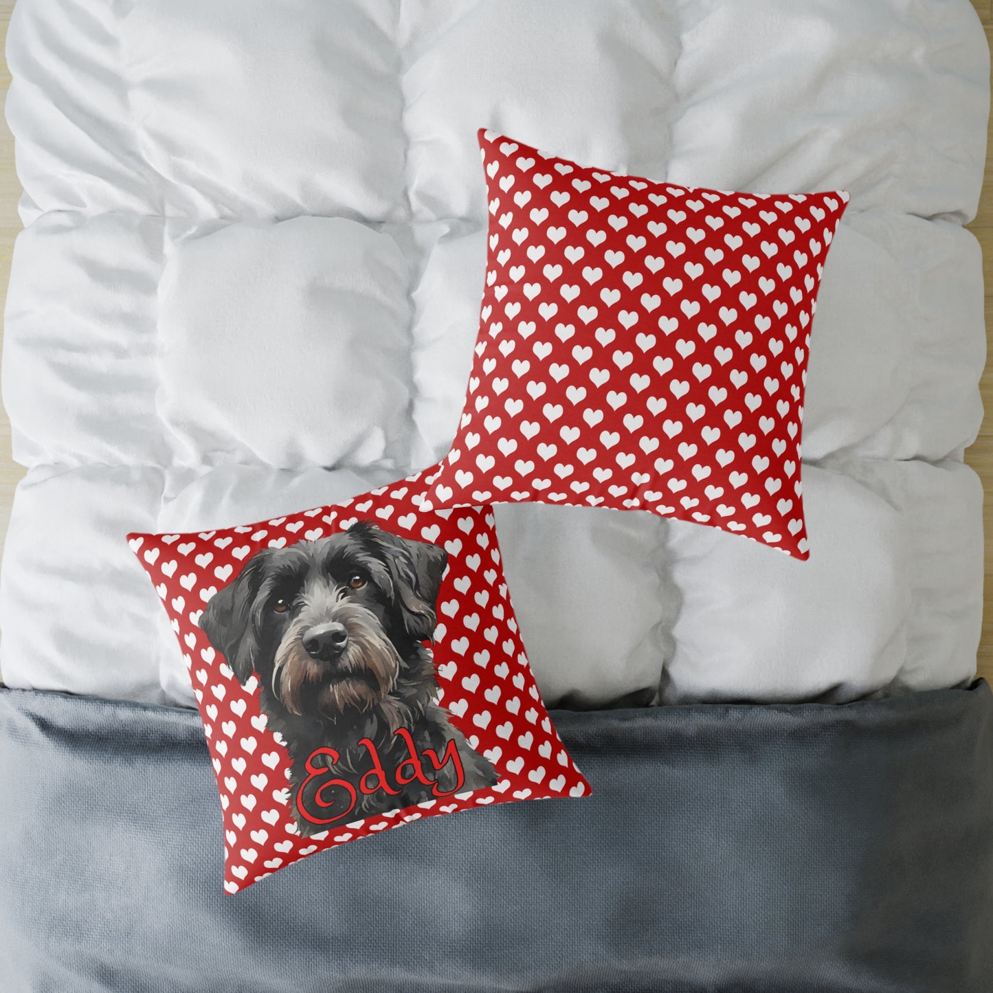 Personalized Valentine Pet Eddy Poly Cushion/Pillow 5 sizes
