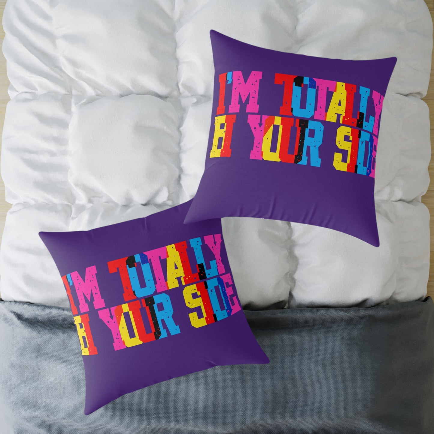 Totally Bi Your Side Poly Pillow