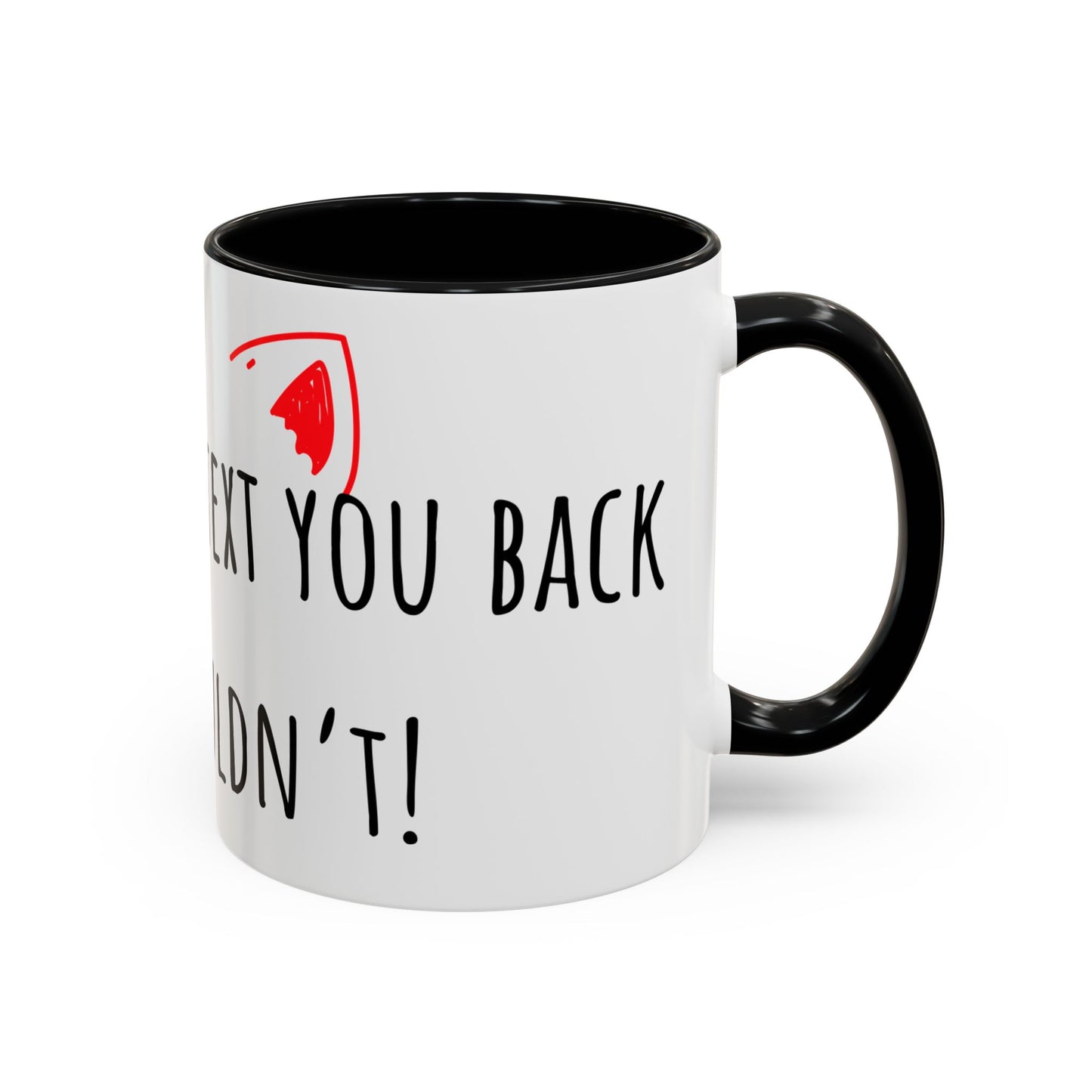 If Cats Could Text 2 Accent Coffee Mug (11oz)