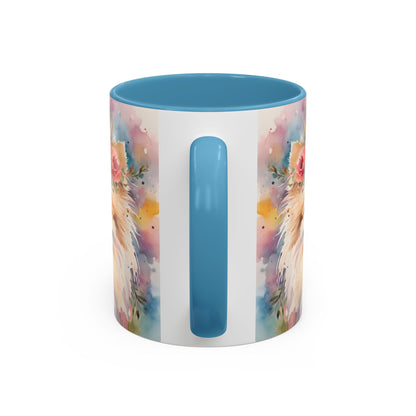 Pomeranian 02 Accent Coffee Mug - Dog Lover Gift