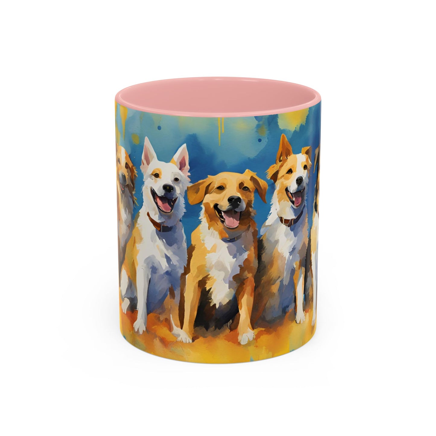 Multicolored Doggies 1 Accent Mug 11oz
