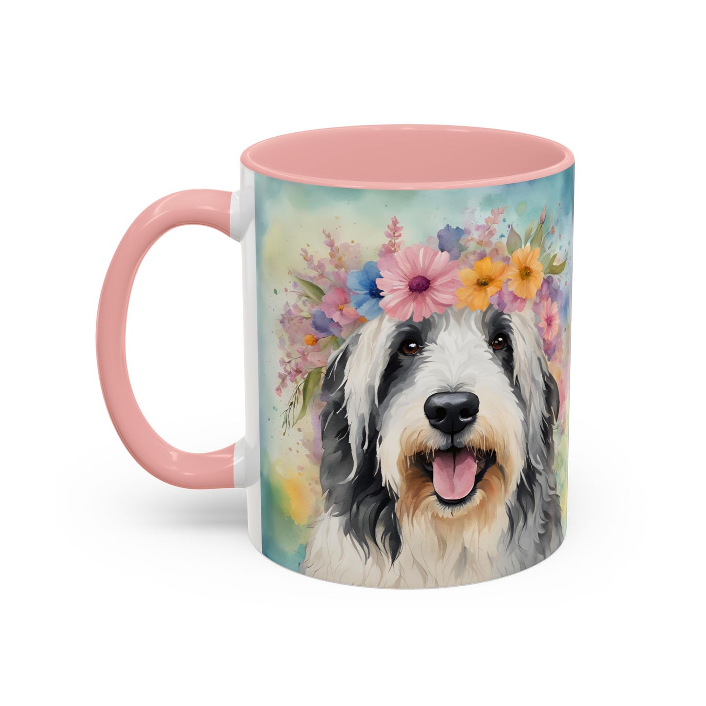 Bearded Collie 02 Accent Coffee Mug - Dog Lover Gift