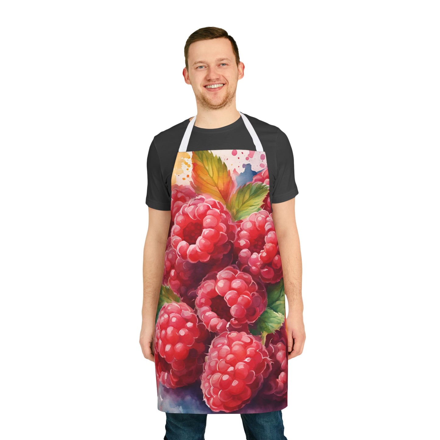 Raspberries 03 Apron 5-Color Straps