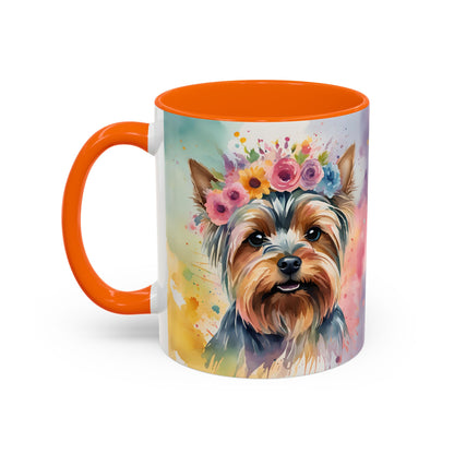 Yorkshire Terrier 01 Accent Coffee Mug - Dog Lover Gift
