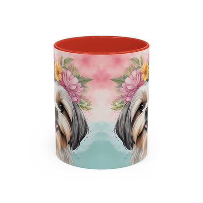 Shih Tzu 02 Accent Coffee Mug - Dog Lover Gift