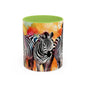 Multicoloured Zebra 1 Accent Mug 11oz
