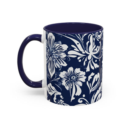 Flower 3 Accent Coffee Mug (11oz)