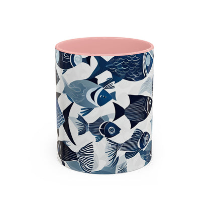Fish 12 Accent Coffee Mug (11oz)
