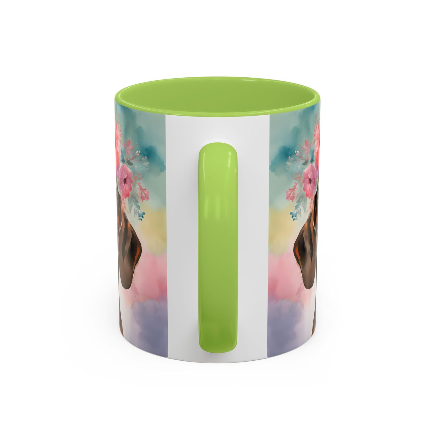 Dachshund 03 Accent Coffee Mug - Dog Lover Gift