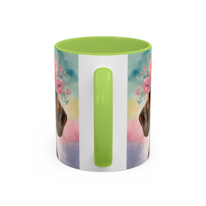 Dachshund 03 Accent Coffee Mug - Dog Lover Gift