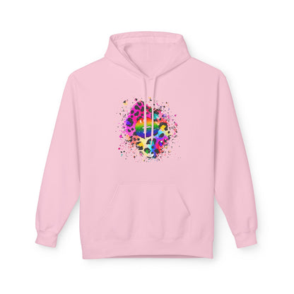 Multicolored Splash Cheetah Lips Unisex Valentines Hoodie