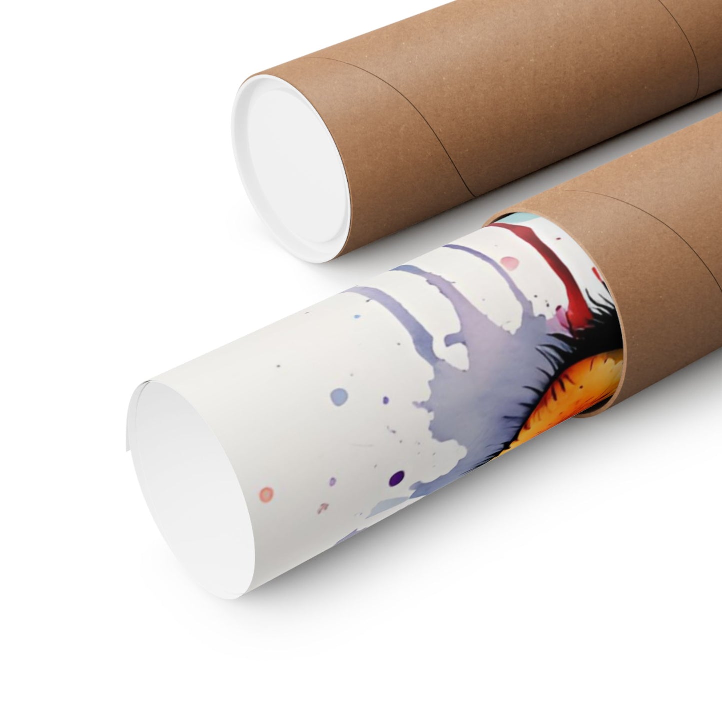 Multicolored Giraffe 01 Matte Vertical Poster