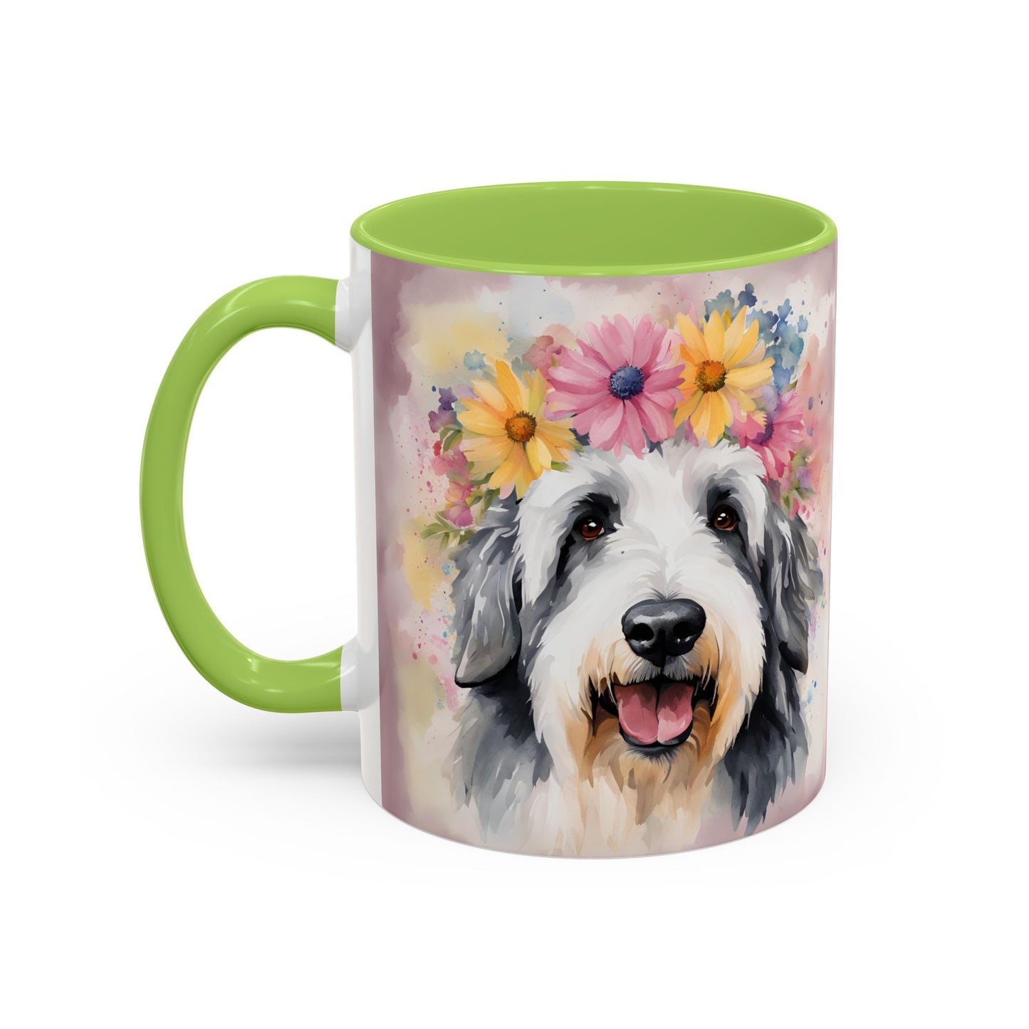Bearded Collie 01 Accent Coffee Mug - Dog Lover Gift