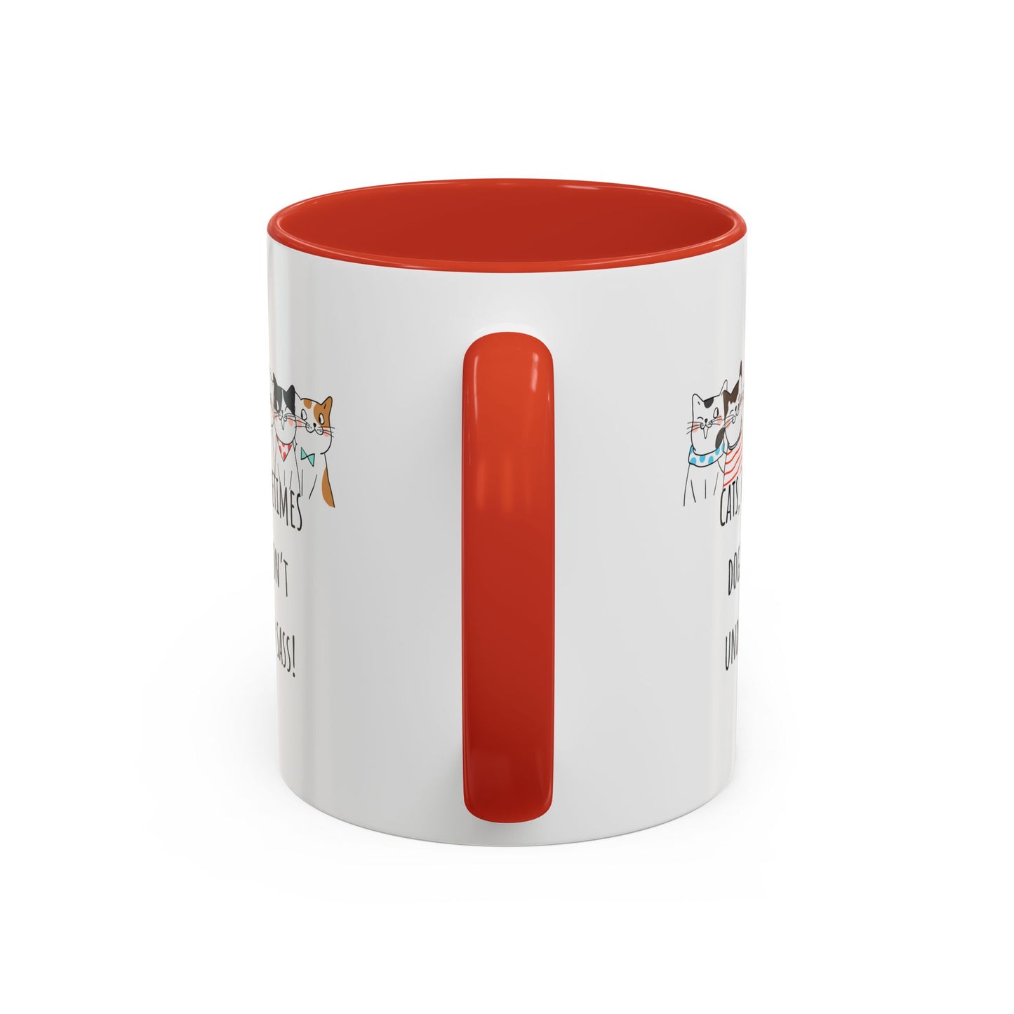 Cats V Dogs Accent Coffee Mug (11oz)