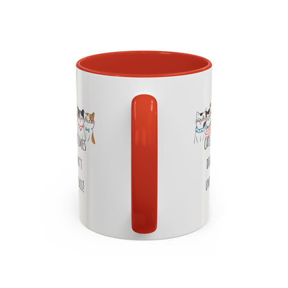 Cats V Dogs Accent Coffee Mug (11oz)
