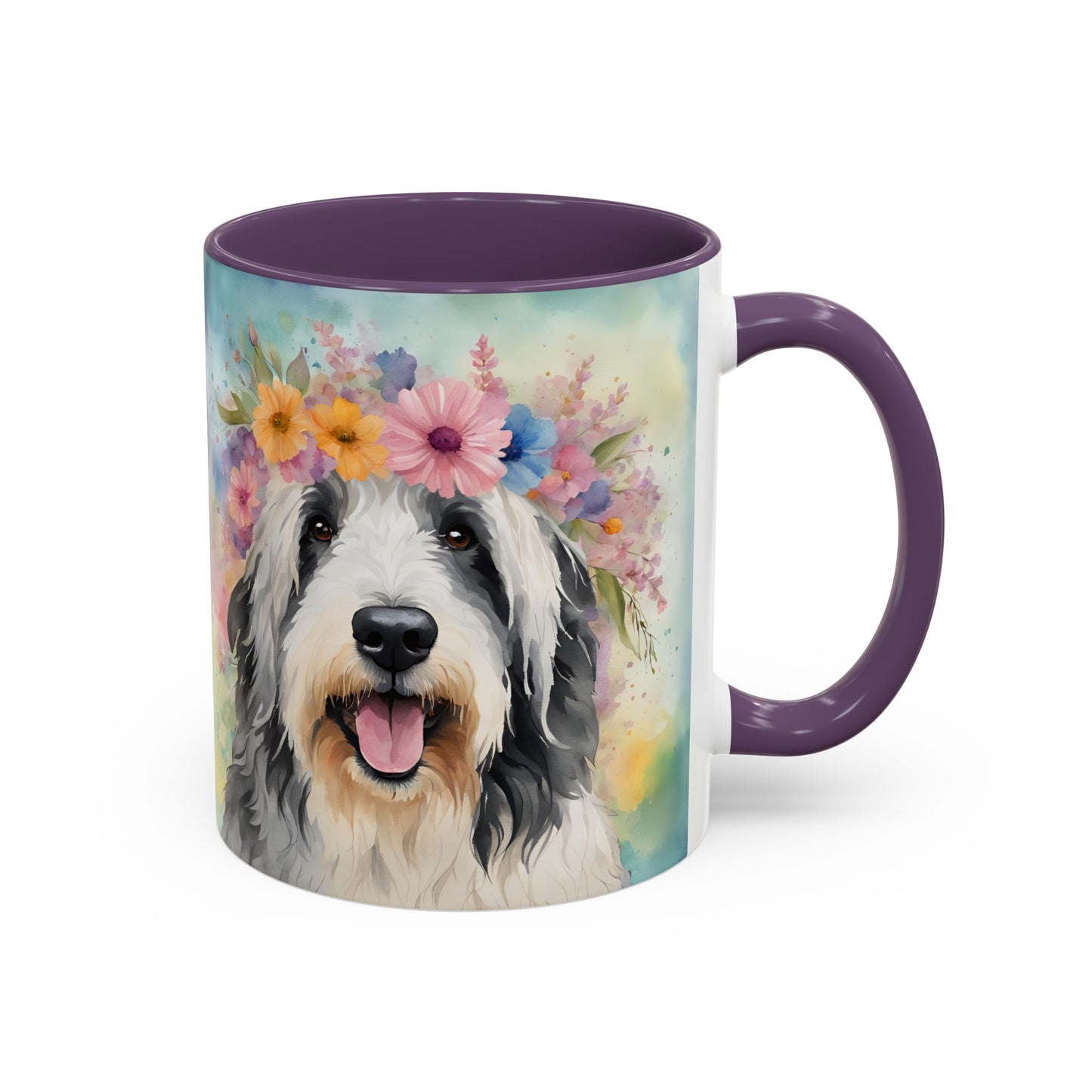 Bearded Collie 02 Accent Coffee Mug - Dog Lover Gift