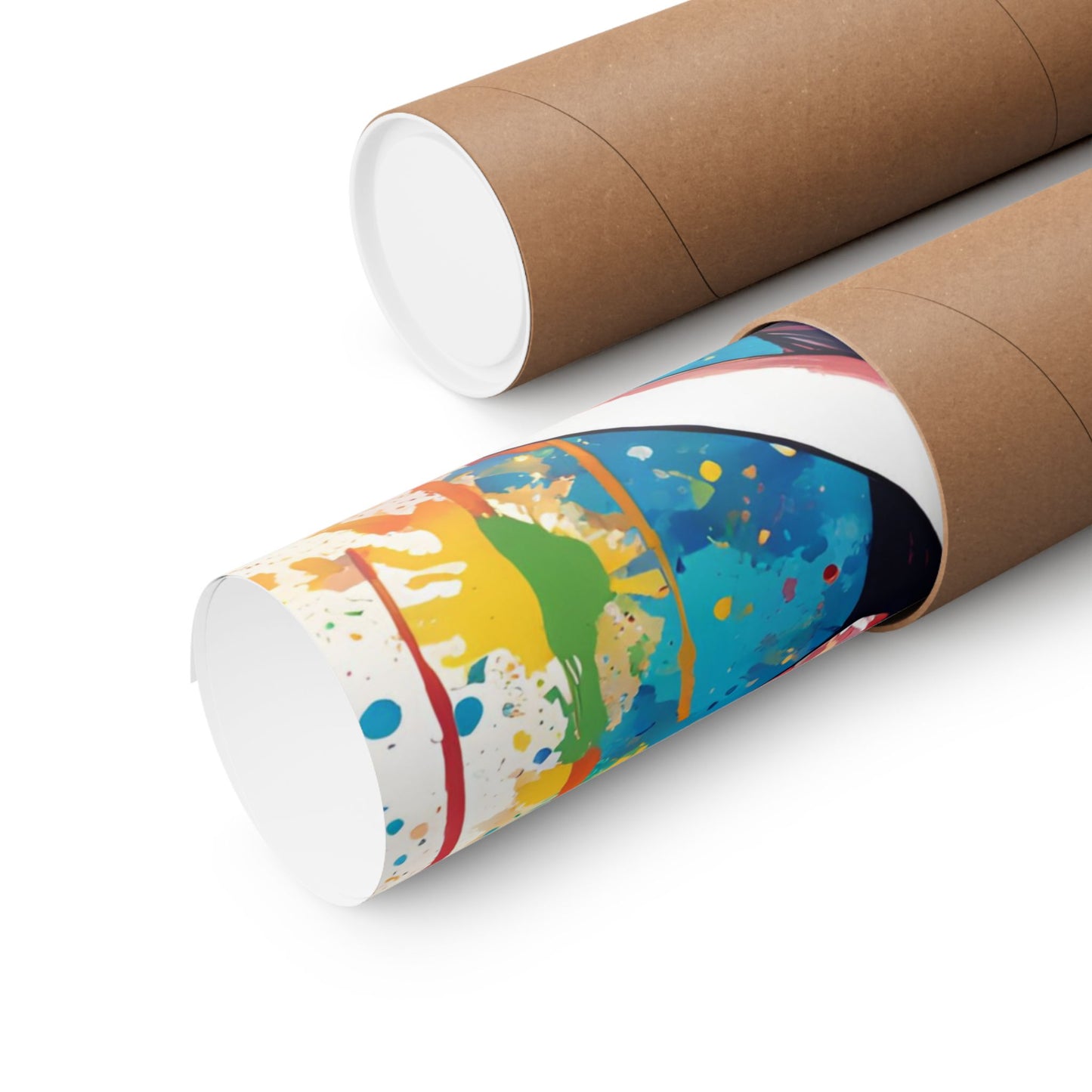 Multicolored Elephant 1 Matte Vertical Poster