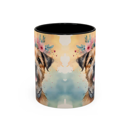 Border Terrier 01 Accent Coffee Mug - Dog Lover Gift